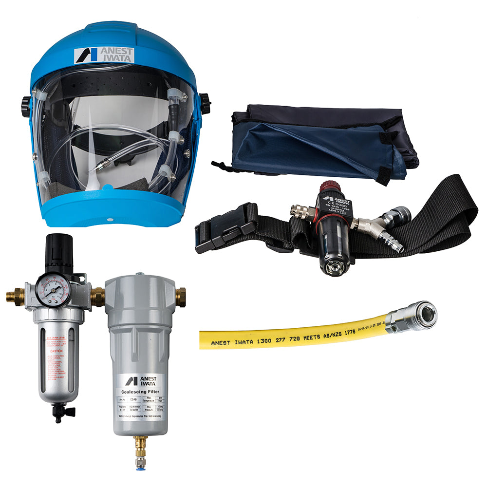 AF2109CFRB Airfed Mask Kit + Breathing Hose + 2 Stage Filter– BC Coatings